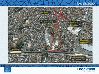 Localização

              Av. Meriti




              Av. Oliveira Belo
                                  Carioca
                                  Shopping




                                             Mercado
                                             Atacadão


Metrô Irajá




                                    Metrô Vicente
                                    de Carvalho
 