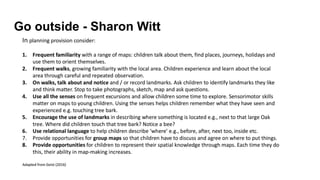 Go outside - Sharon Witt
 