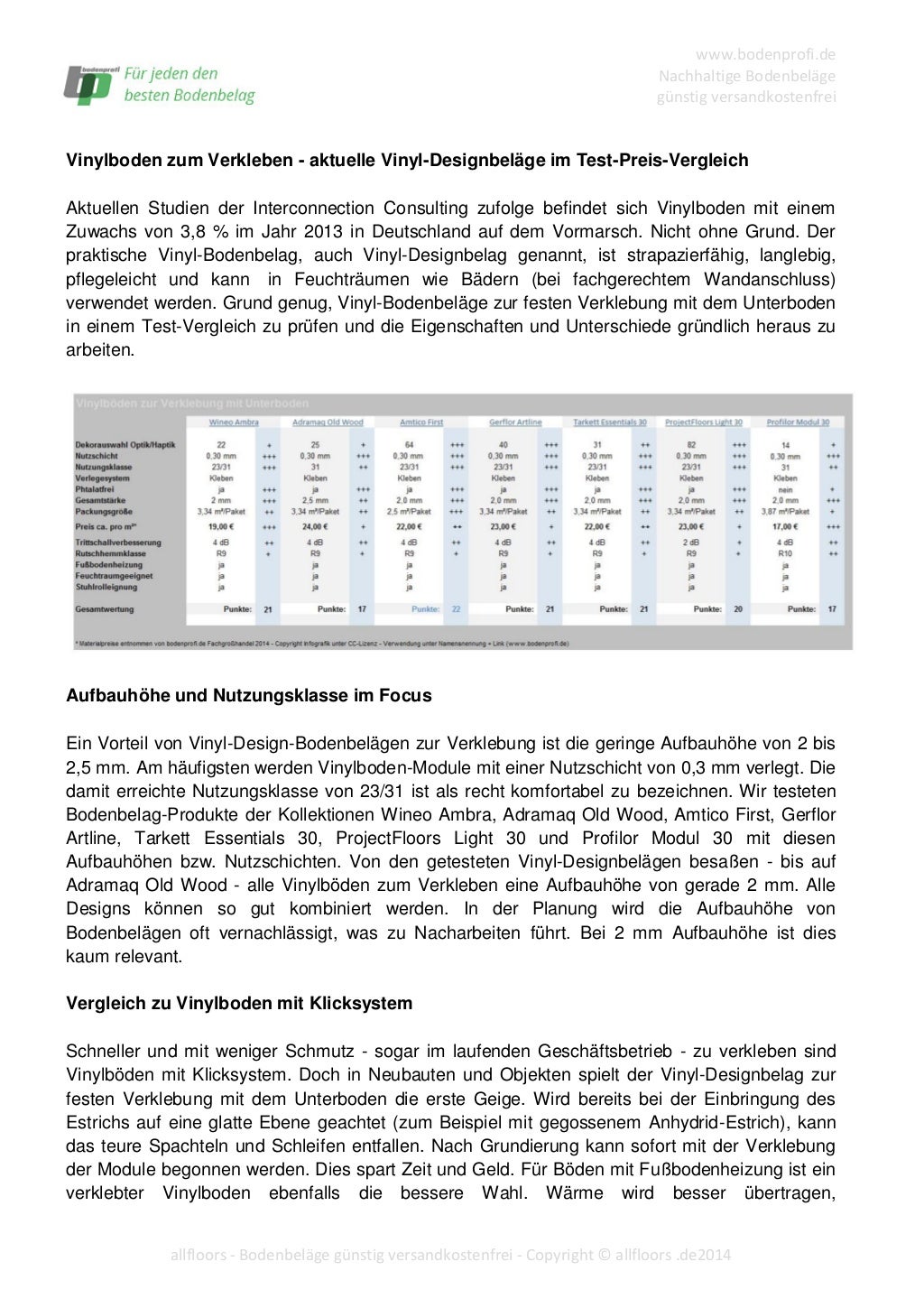 Vinylboden zum Verkleben - aktuelle Vinyl-Designbeläge im Test-Preis-…