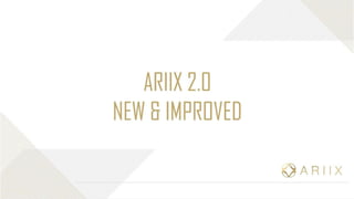 Ariix 2.0 презентация Райли Тиммер 14.02