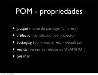Maven - Gestão de Builds e Dependencias