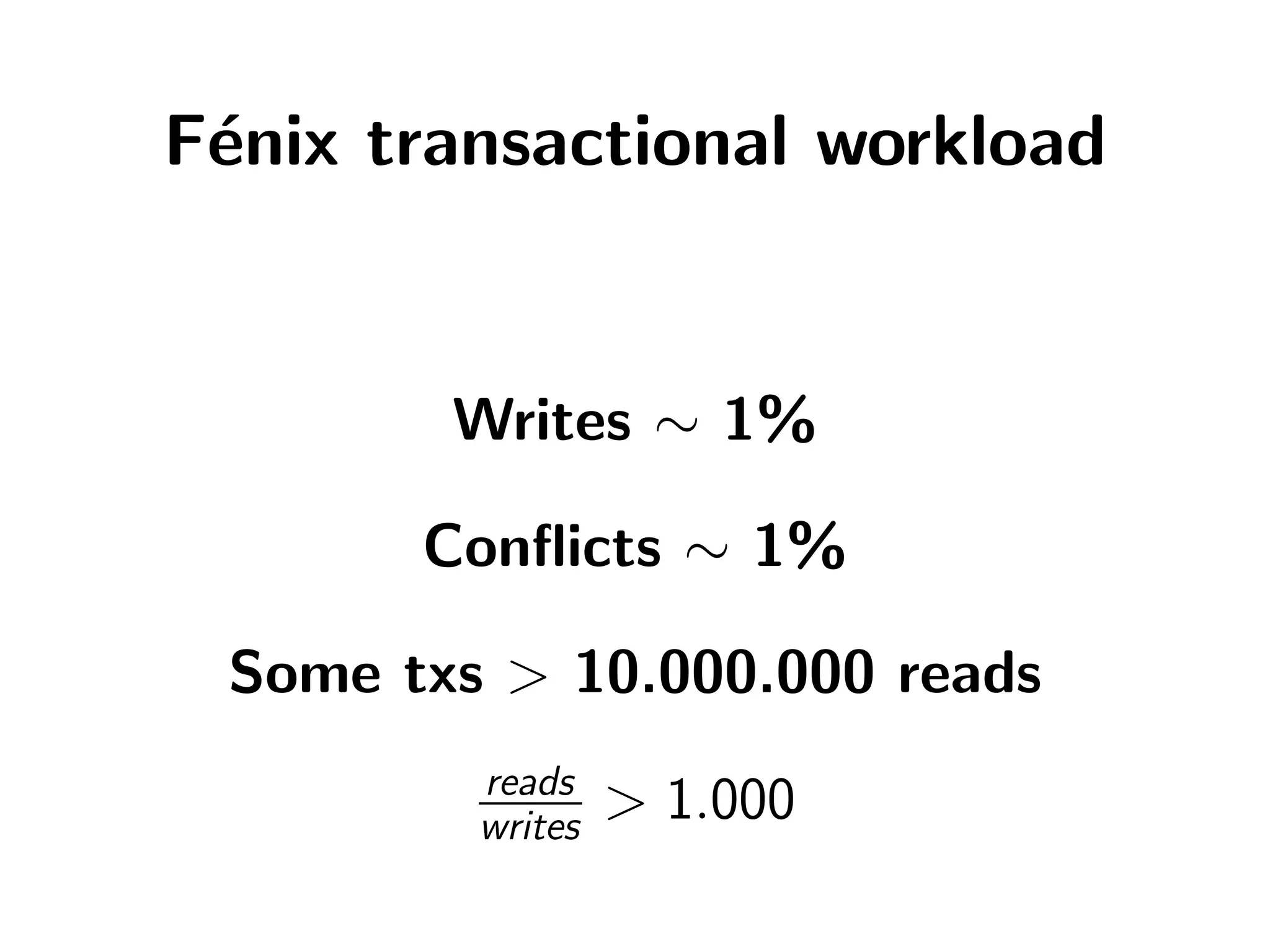 The tale of the Fénix architecture
