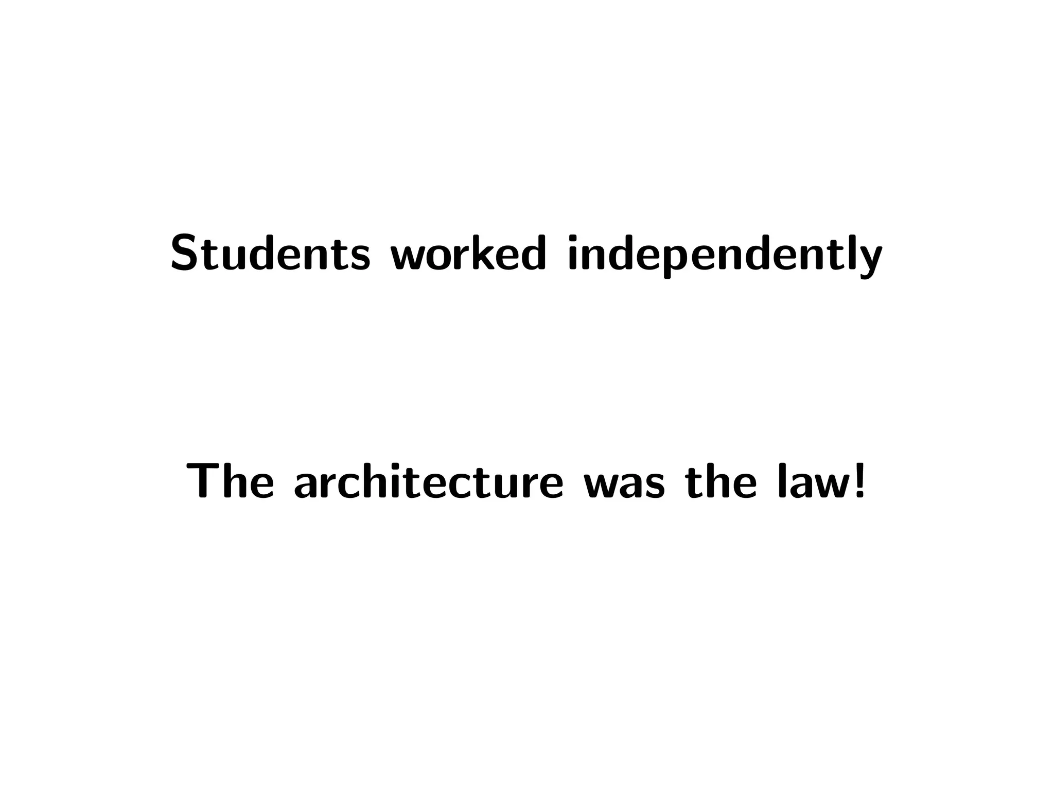 The tale of the Fénix architecture