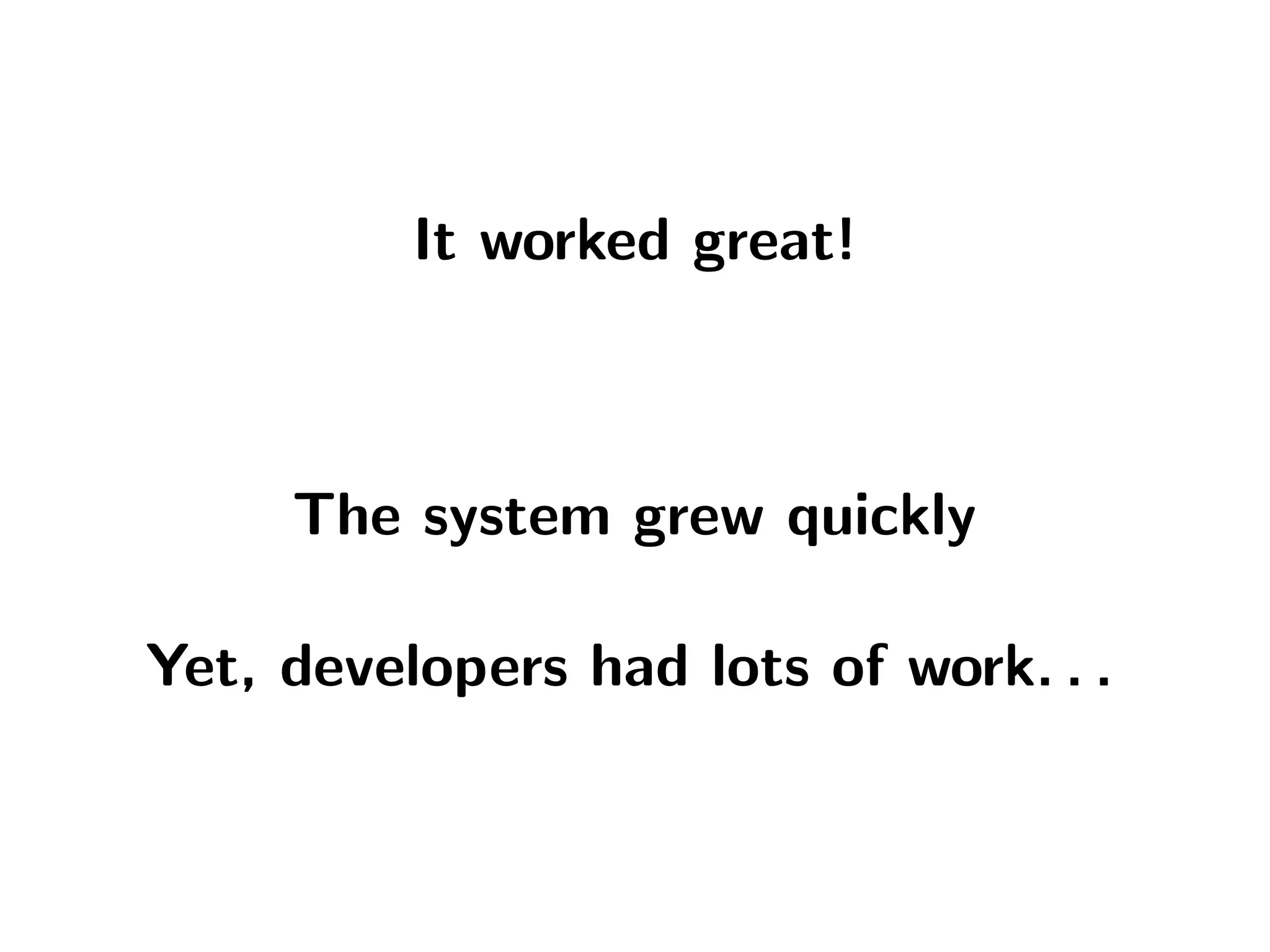 The tale of the Fénix architecture