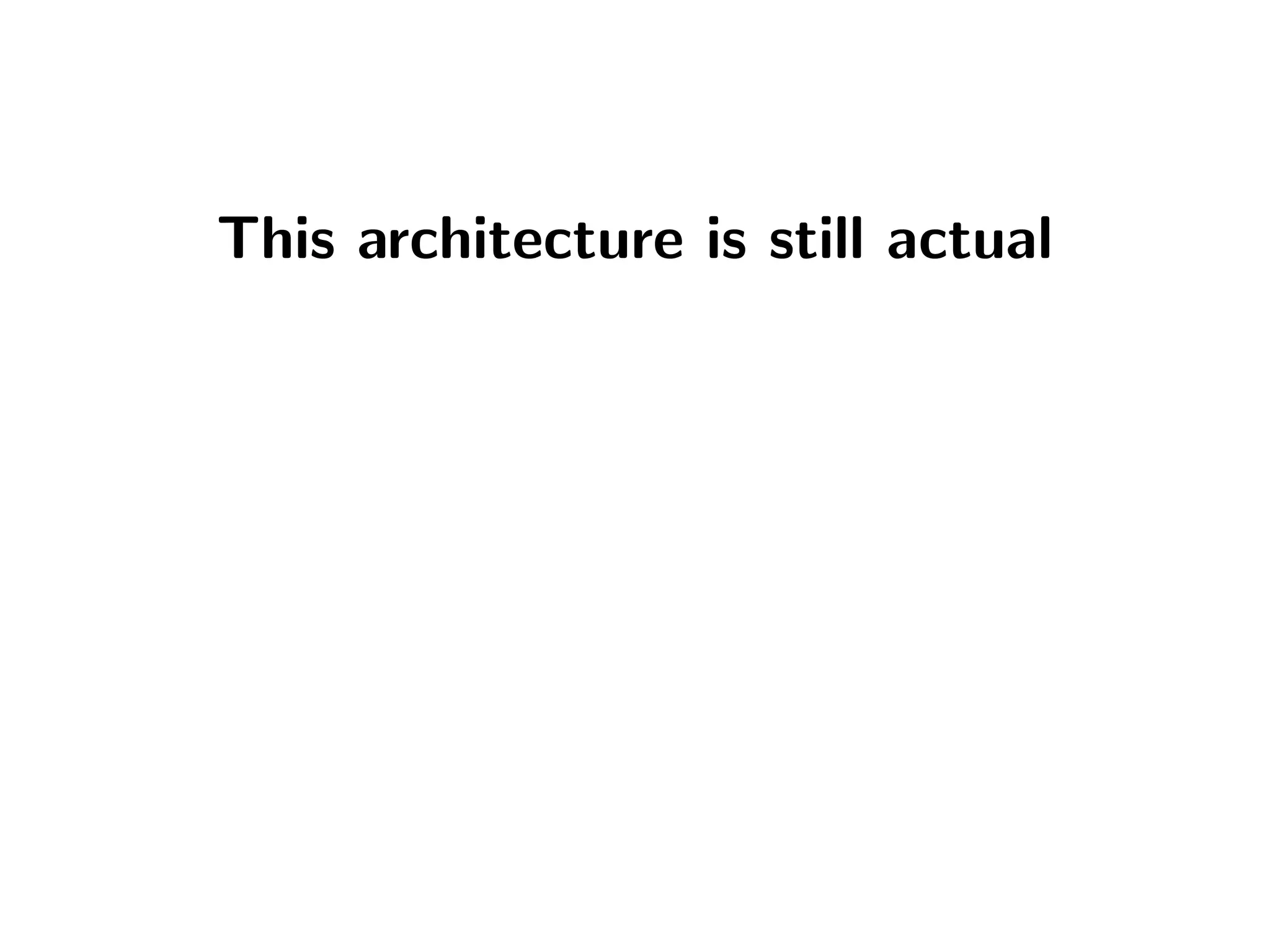 The tale of the Fénix architecture