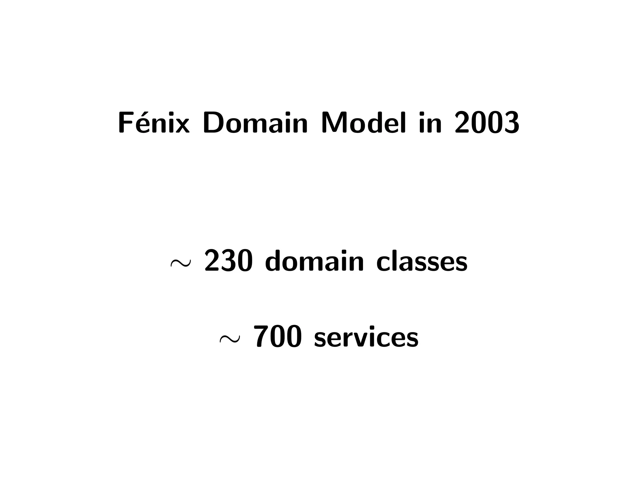 The tale of the Fénix architecture