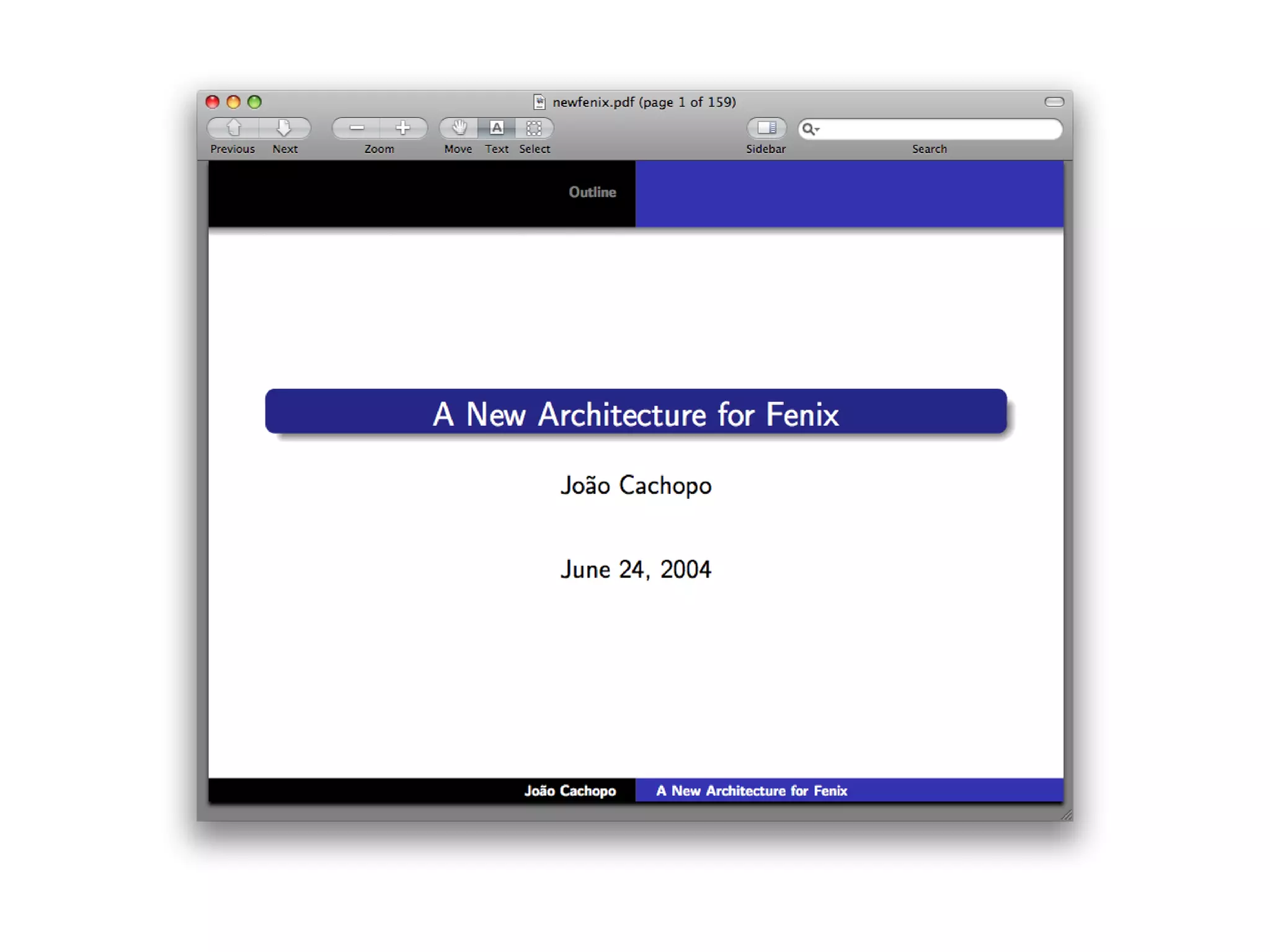 The tale of the Fénix architecture