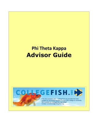Phi Theta Kappa
Advisor Guide
 