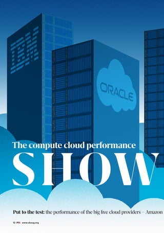 SHOW
The compute cloud performance
Put to the test: the performance of the big five cloud providers – Amazon
12 #PTK www.ukoug.org
 