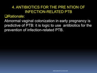 Prevention of infection-Related Preterm Birth | PDF