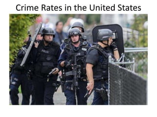 Crime Rates in the United States
 
