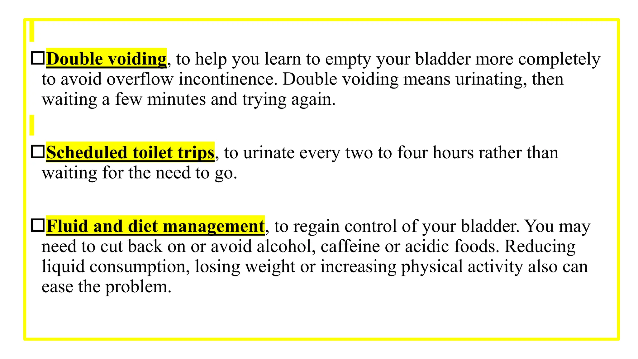 PT MANAGEMENT OF URINARY INCONTINENCE.pptx