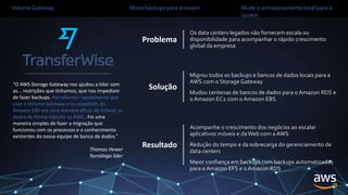 Aprenda como migrar e transferir dados ao utilizar a nuvem da AWS | PPTX