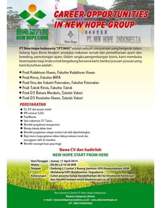 Pt new hope indonesia