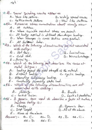 ASNT Liquid Penetrant Testing (PT) Level III Notes - Dr. Samir Saad (Handwriting)