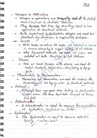ASNT Liquid Penetrant Testing (PT) Level III Notes - Dr. Samir Saad (Handwriting)