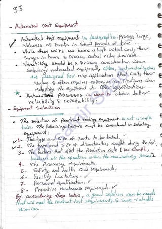 ASNT Liquid Penetrant Testing (PT) Level III Notes - Dr. Samir Saad (Handwriting)