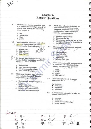 ASNT Liquid Penetrant Testing (PT) Level III Notes - Dr. Samir Saad (Handwriting)