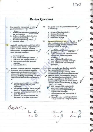 ASNT Liquid Penetrant Testing (PT) Level III Notes - Dr. Samir Saad (Handwriting)