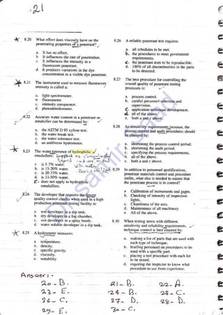 ASNT Liquid Penetrant Testing (PT) Level III Notes - Dr. Samir Saad (Handwriting)
