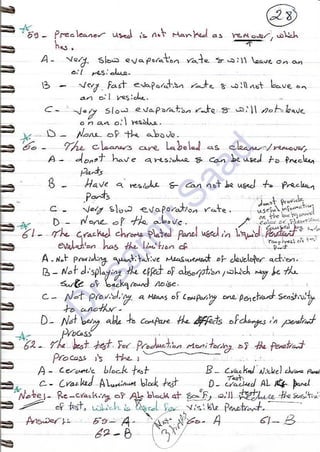 ASNT Liquid Penetrant Testing (PT) Level III Notes - Dr. Samir Saad (Handwriting)