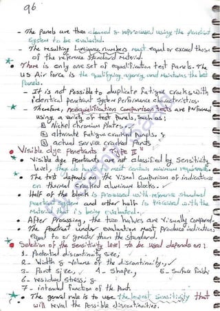 ASNT Liquid Penetrant Testing (PT) Level III Notes - Dr. Samir Saad (Handwriting)