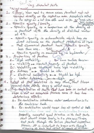 ASNT Liquid Penetrant Testing (PT) Level III Notes - Dr. Samir Saad (Handwriting)