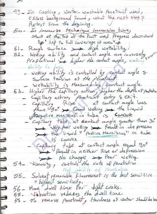 ASNT Liquid Penetrant Testing (PT) Level III Notes - Dr. Samir Saad (Handwriting)