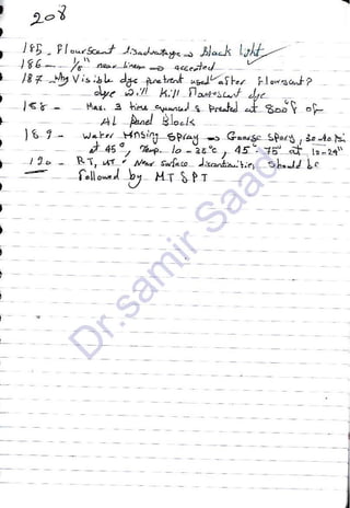 ASNT Liquid Penetrant Testing (PT) Level III Notes - Dr. Samir Saad (Handwriting)