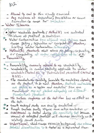 ASNT Liquid Penetrant Testing (PT) Level III Notes - Dr. Samir Saad (Handwriting)