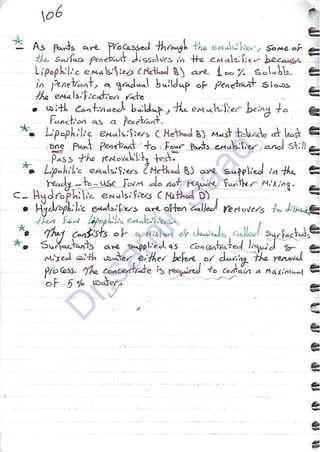 ASNT Liquid Penetrant Testing (PT) Level III Notes - Dr. Samir Saad (Handwriting)