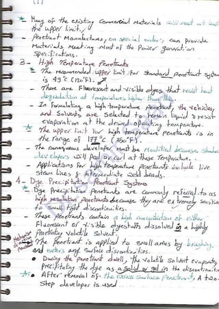 ASNT Liquid Penetrant Testing (PT) Level III Notes - Dr. Samir Saad (Handwriting)