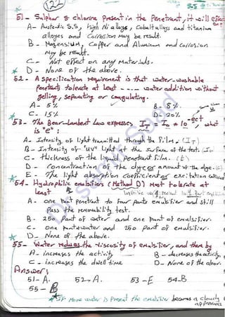 ASNT Liquid Penetrant Testing (PT) Level III Notes - Dr. Samir Saad (Handwriting)