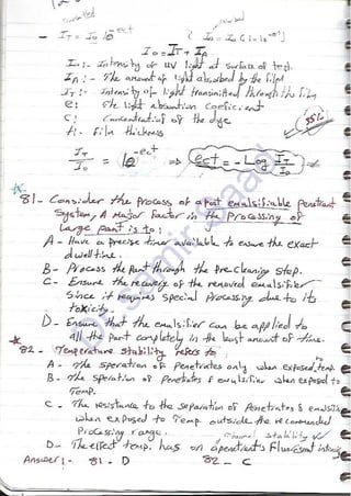 ASNT Liquid Penetrant Testing (PT) Level III Notes - Dr. Samir Saad (Handwriting)