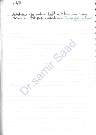 ASNT Liquid Penetrant Testing (PT) Level III Notes - Dr. Samir Saad (Handwriting)