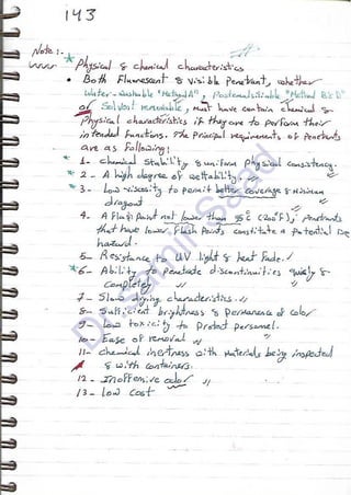 ASNT Liquid Penetrant Testing (PT) Level III Notes - Dr. Samir Saad (Handwriting)