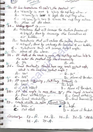 ASNT Liquid Penetrant Testing (PT) Level III Notes - Dr. Samir Saad (Handwriting)