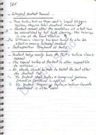 ASNT Liquid Penetrant Testing (PT) Level III Notes - Dr. Samir Saad (Handwriting)