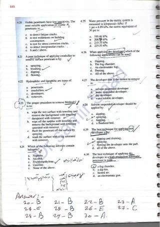 ASNT Liquid Penetrant Testing (PT) Level III Notes - Dr. Samir Saad (Handwriting)