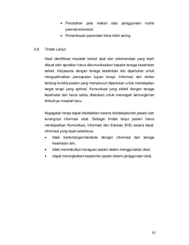 Pemantauan Terapi Obat Binfar 2009 Pemantauan Terapi Obat Binfar 2009