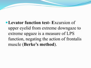 Normal Levator Function Ptosis | PPTX