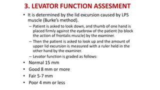 PTOSIS management and caseswiith discussion | PPTX