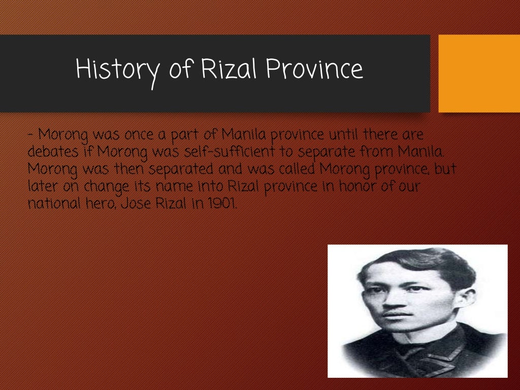 All about the province of Rizal