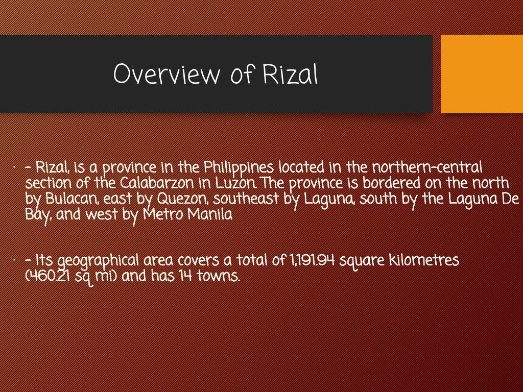 All about the province of Rizal