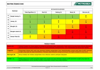 Comprehensive SHE Risk Matrix for Workplace Safety Management | PDF
