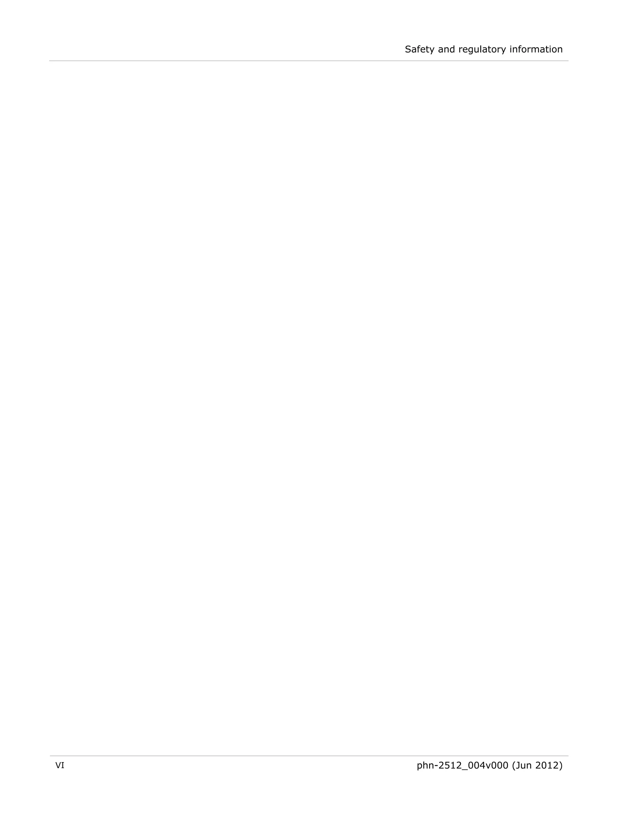 Safety and regulatory information




VI     phn-2512_004v000 (Jun 2012)
 