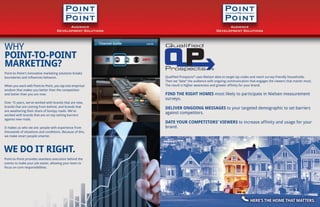 POINT TO POINT TV  MARKETING BROCHURE 2015