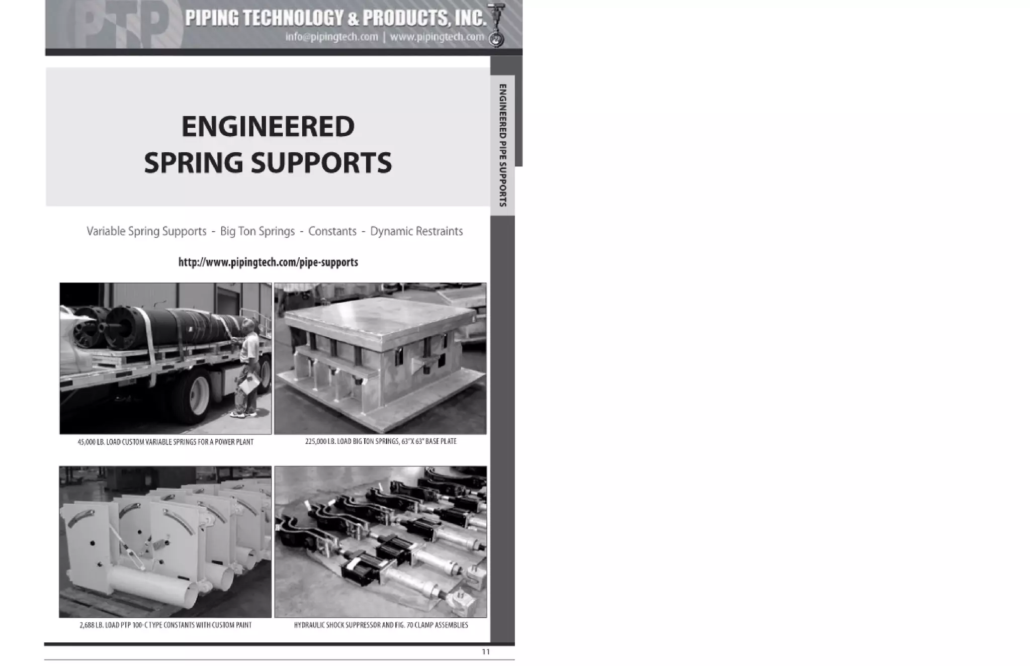 Pipe Supports Catalog PT&P PPT