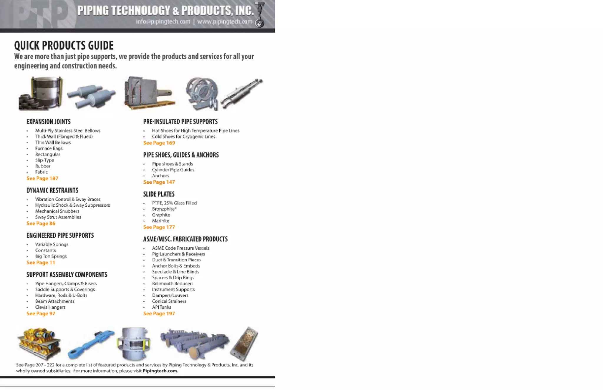 Pipe Supports Catalog PT&P PPT