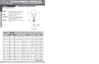 Pipe Supports Catalog - PT&P